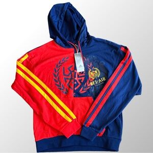 Adidas Hoodie NWT Men's Small Red & Blue DON x Bel‎ Air Basketball GV1993